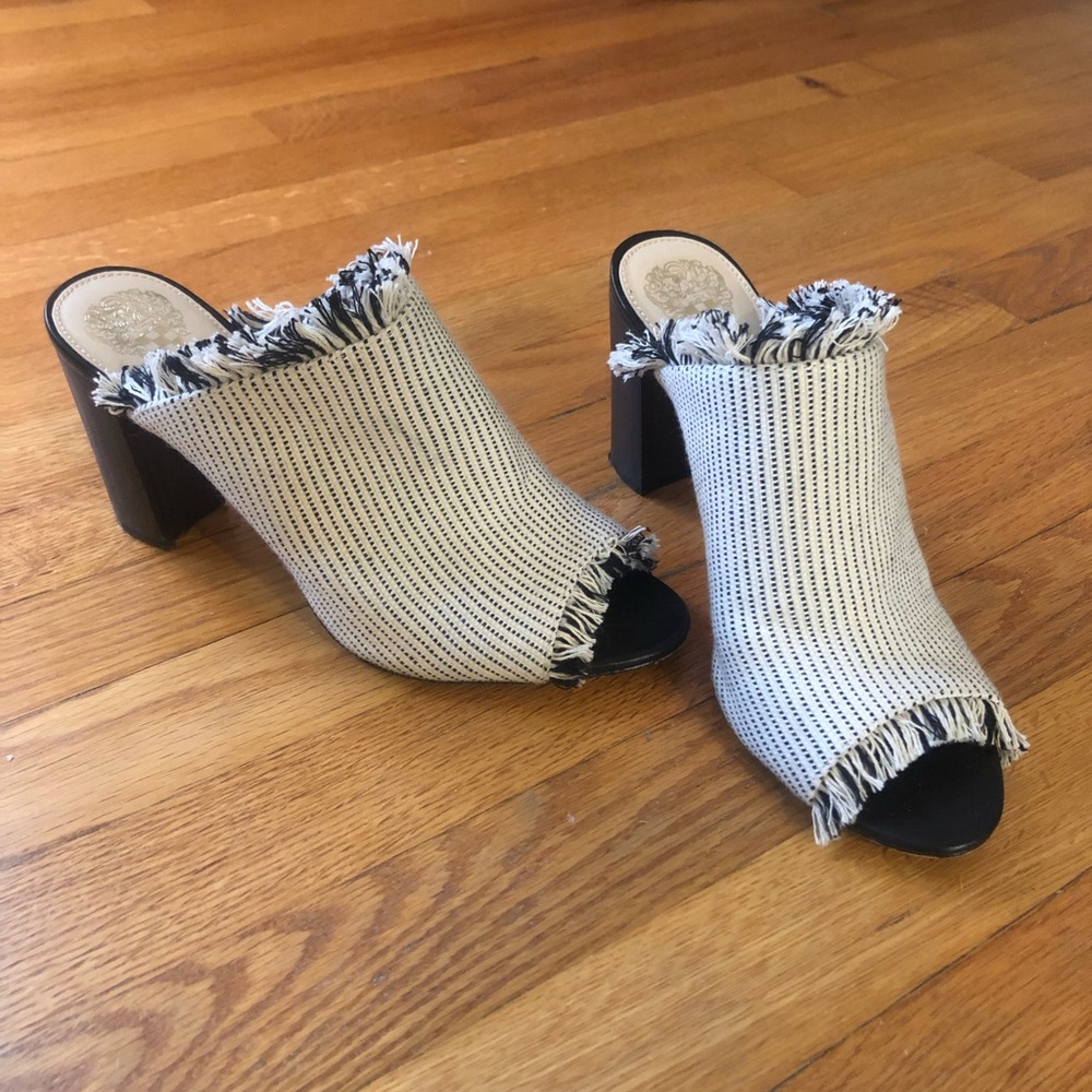 Vince Camuto fringe heels